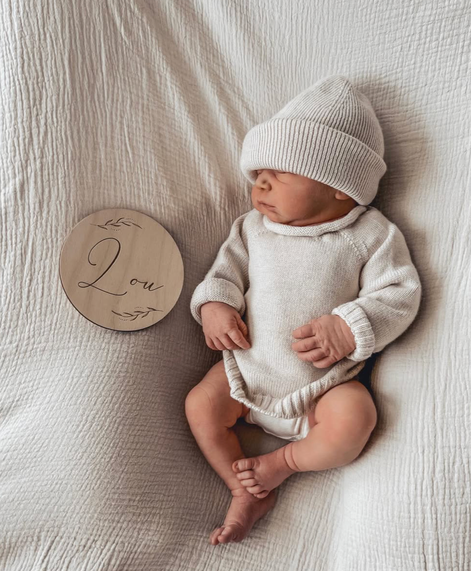 Klein Houten Naambordje