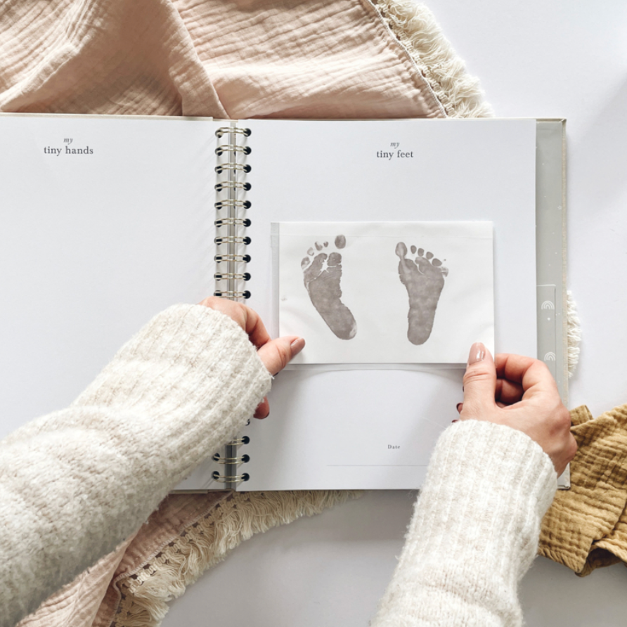 Invulboek My Babybook Misty met Cadeaubox | Blush and Gold