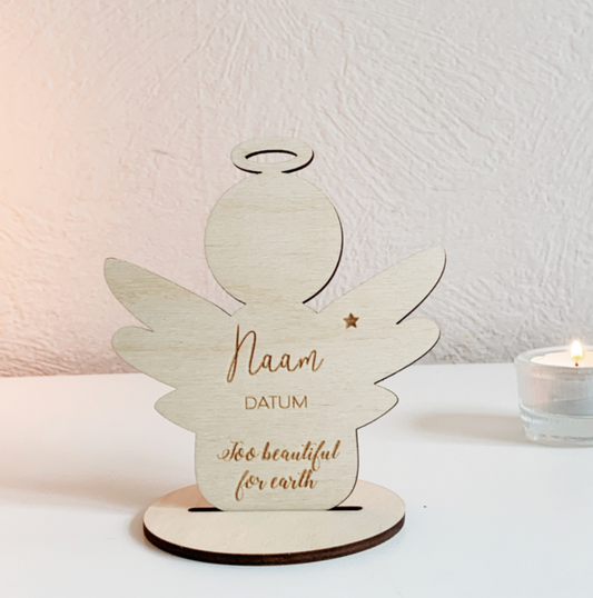 Houten Engeltje met Standaard