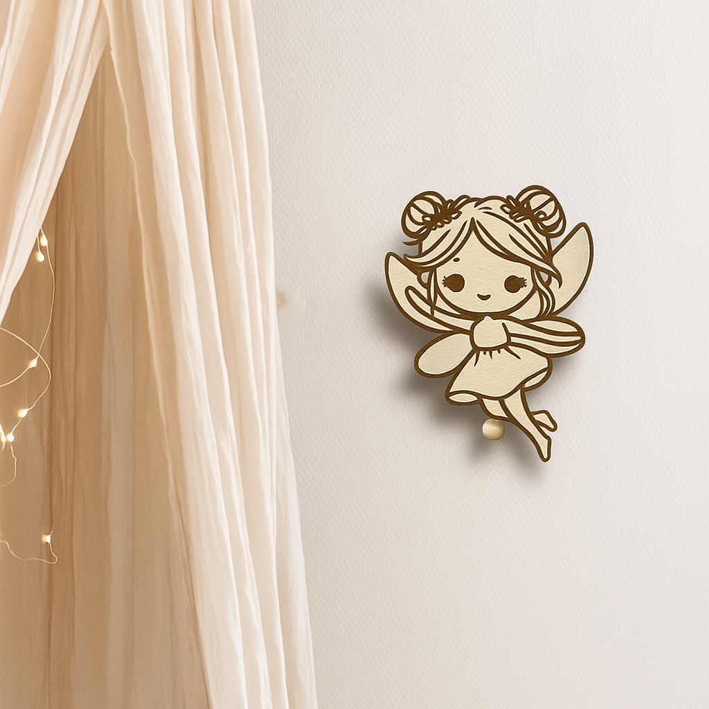 Houten muziekdoosje Elfje