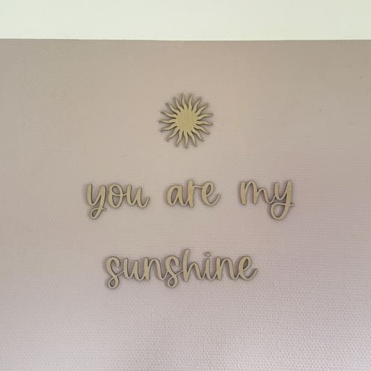 Houten Tekst | You Are My Sunshine