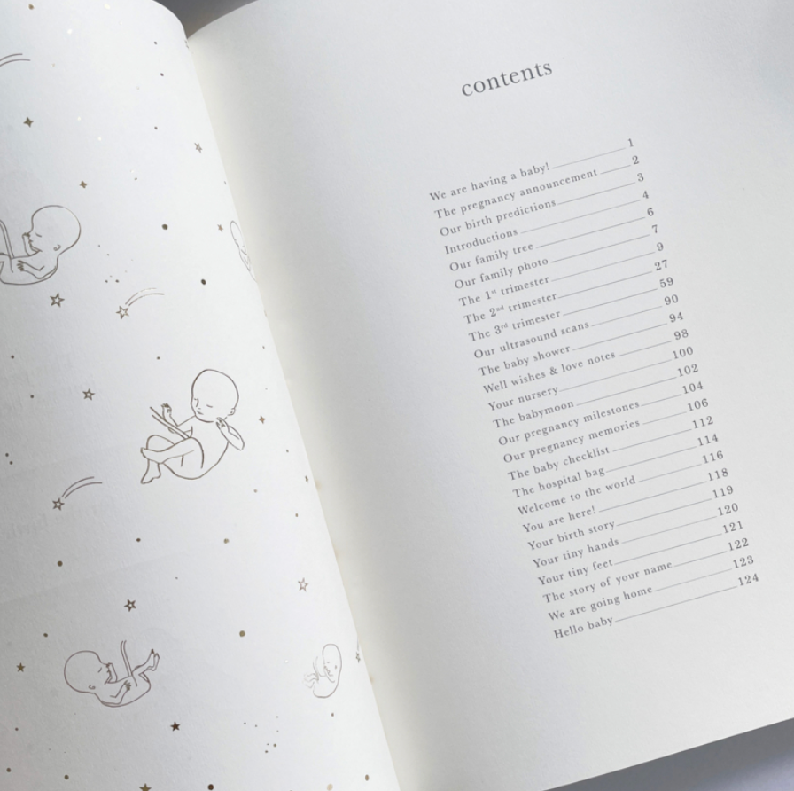 Invulboek My Pregnancy Journal Safari | Blush and Gold
