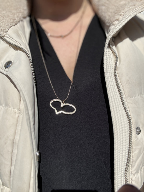 Unieke Ketting met Getekend Hart – Persoonlijk Moederdag Cadeau