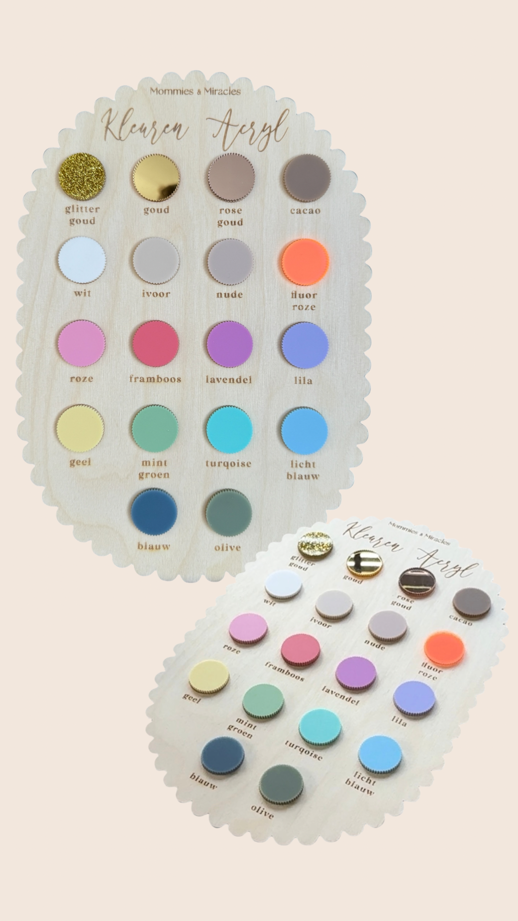 Houten Fotobord – Eerste Jaar met Wolken Thema