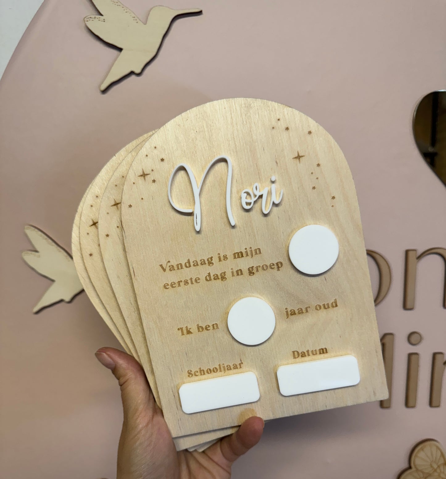 Mijlpaalbord Eerste Schooldag – Groep & Leeftijd