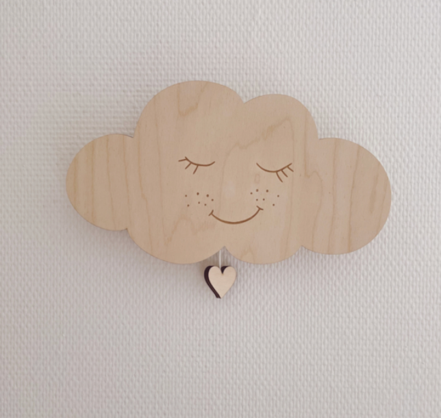 Houten Muziekdoosje | Wolk