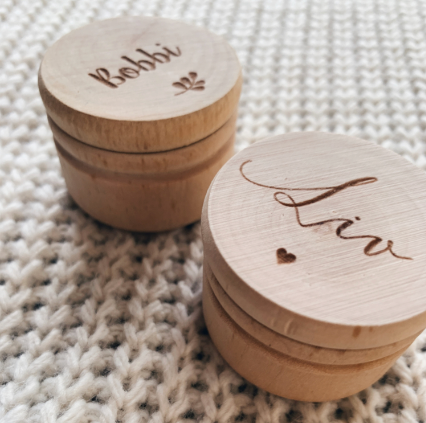 Houten Opbergdoosje met Gravure