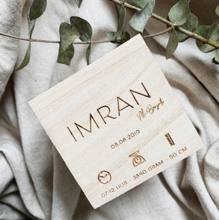 Spaarpot Geboortegegevens Persoonlijk Cadeau