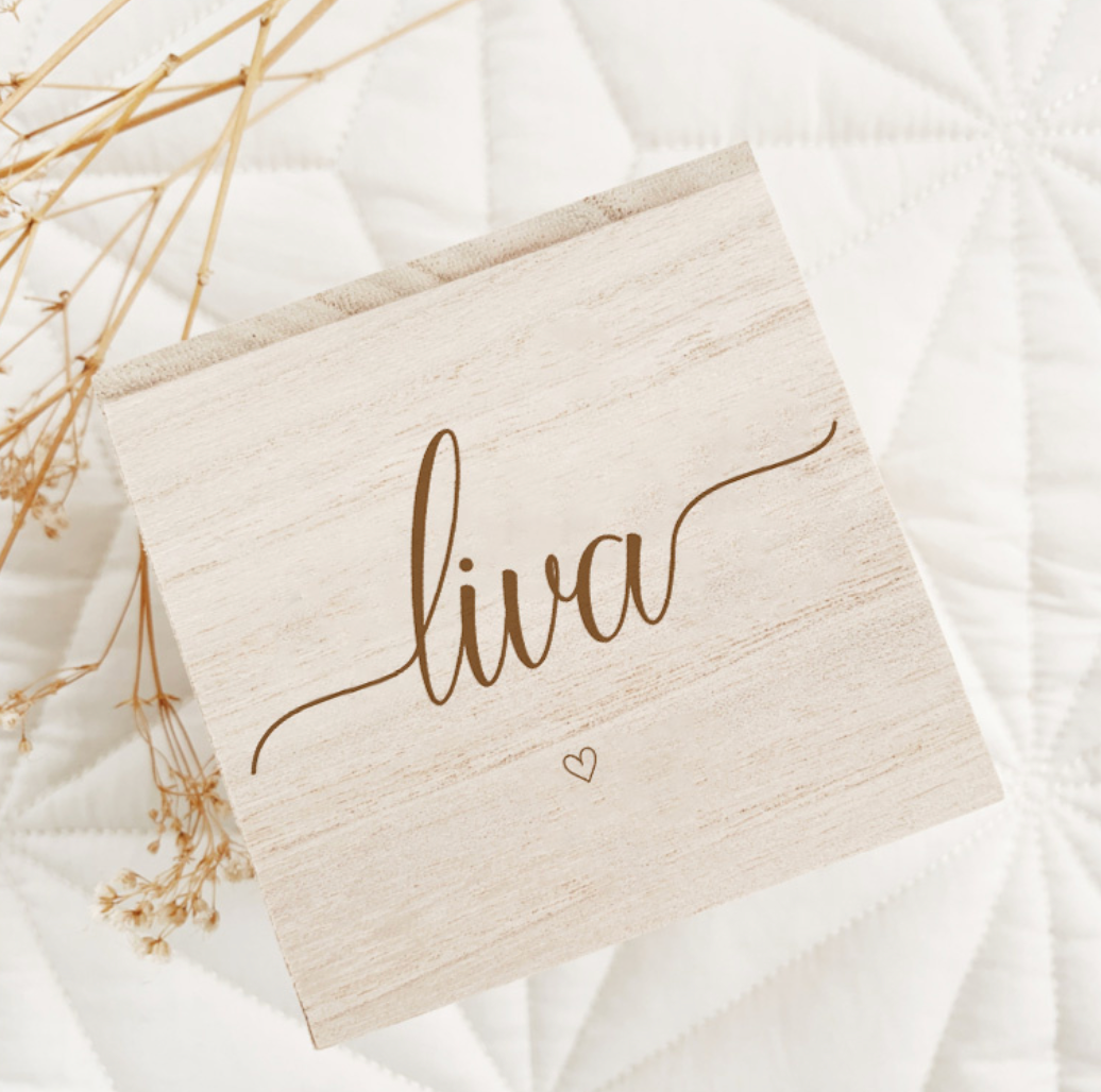 Spaarpot Sierlijk met Naam gegraveerd