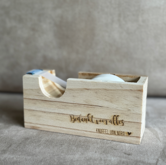 plakband houder juf bedankt