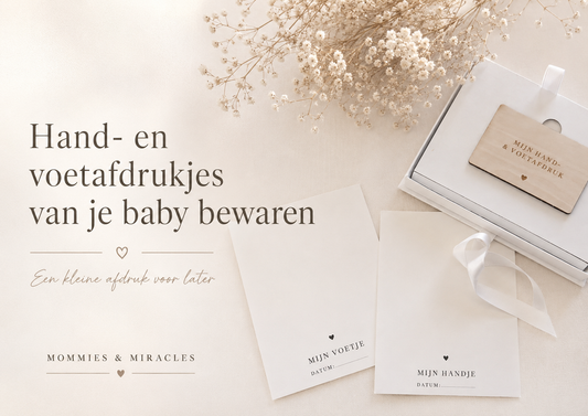 Hand- en voetafdrukjes van je baby bewaren: een kleine afdruk voor later