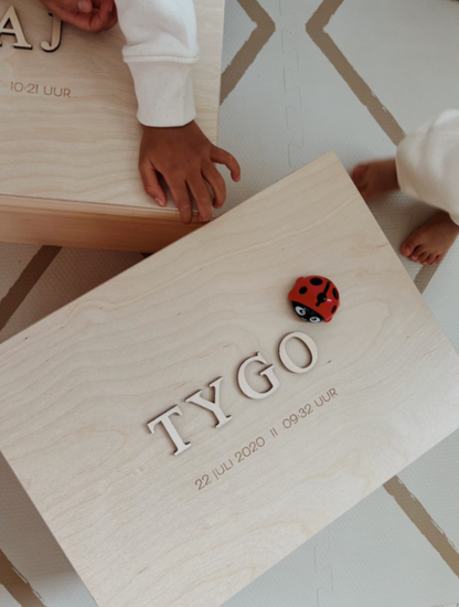 Memorybox 3D Naam | Minimalistisch