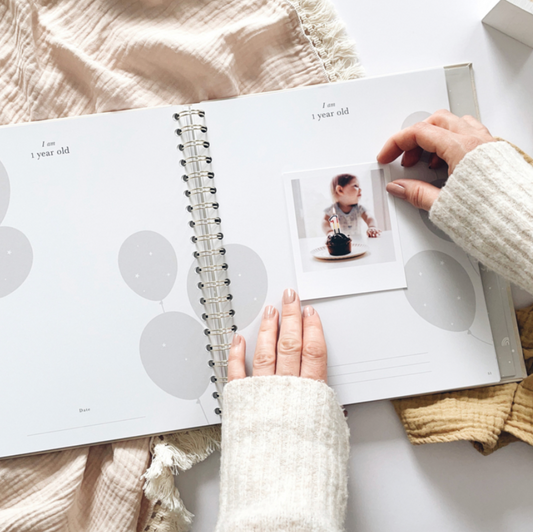 Invulboek My Babybook Misty met Cadeaubox | Blush and Gold