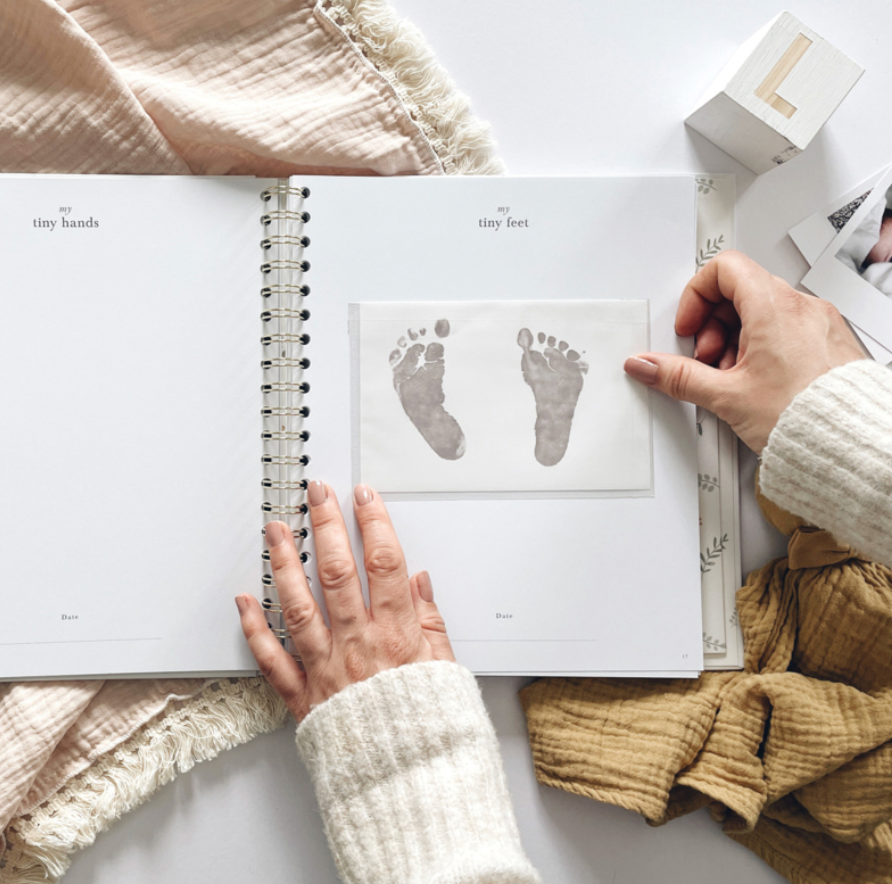 Invulboek My Babybook Animals met Cadeaubox | Blush and Gold