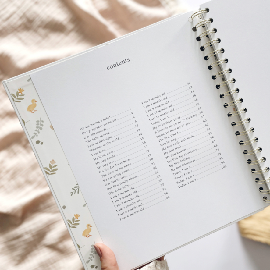 Invulboek My Babybook Animals met Cadeaubox | Blush and Gold