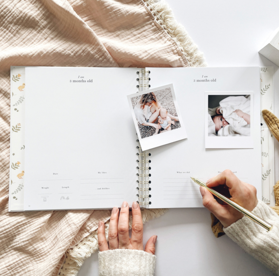 Invulboek My Babybook Animals met Cadeaubox | Blush and Gold