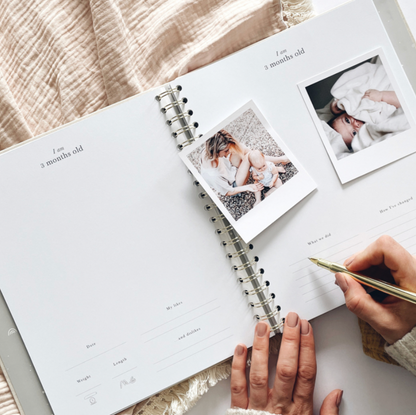 Invulboek My Babybook Misty met Cadeaubox | Blush and Gold