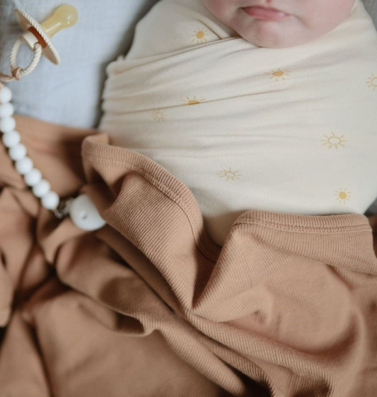 Babydeken Roest Kleur Met Naam Geborduurd