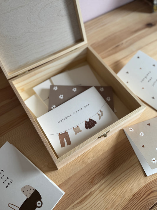 Bewaarkistje Geboortekaartjes
