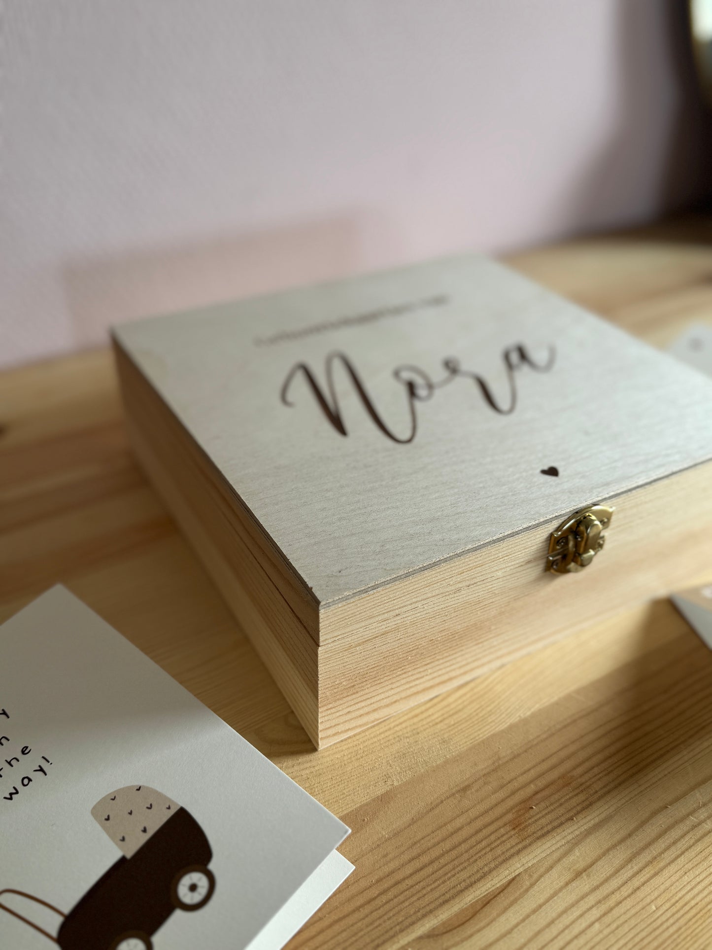 Bewaarkistje Vierkant Gegraveerd