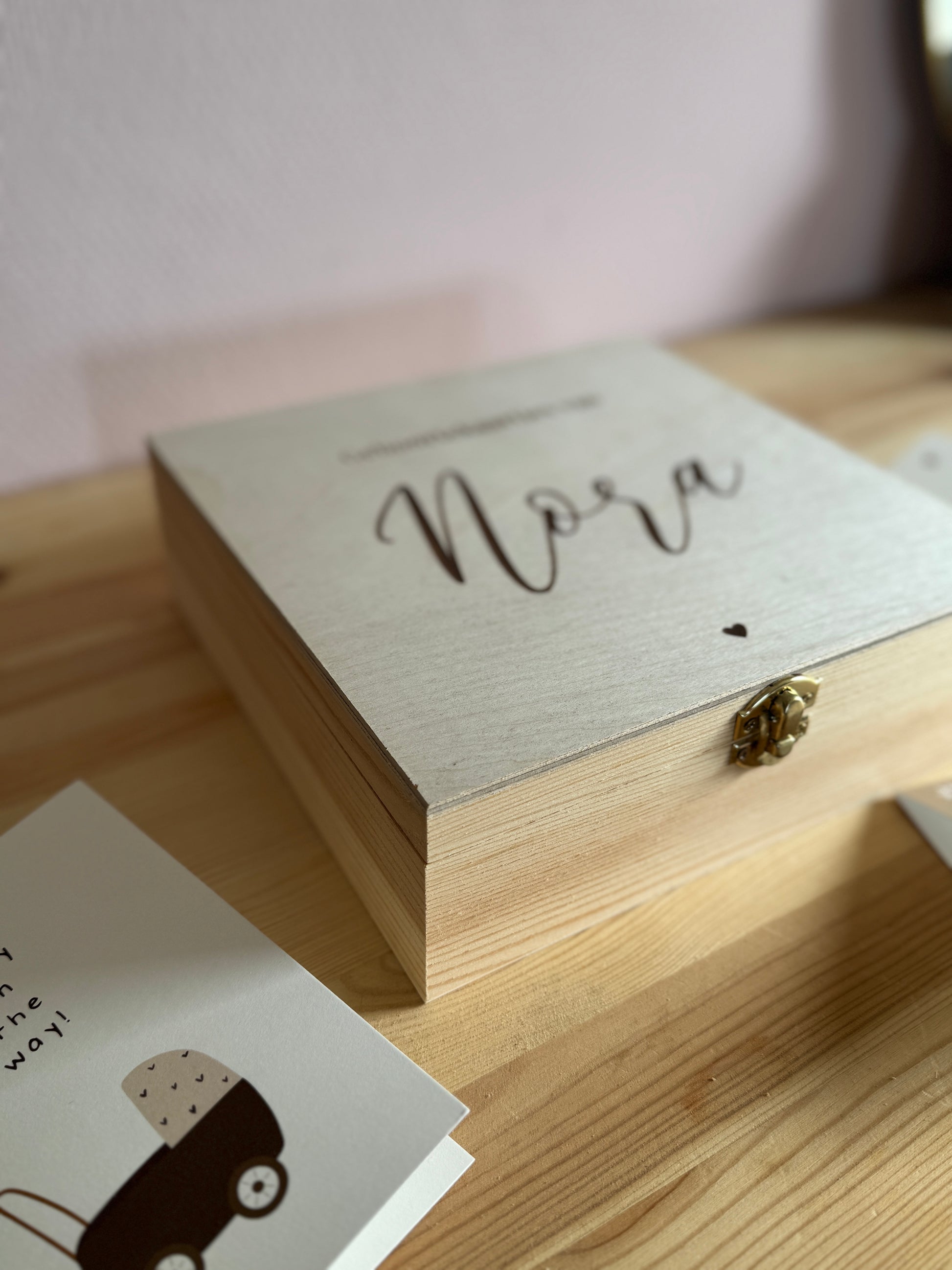 Bewaarkistje Vierkant Gegraveerd