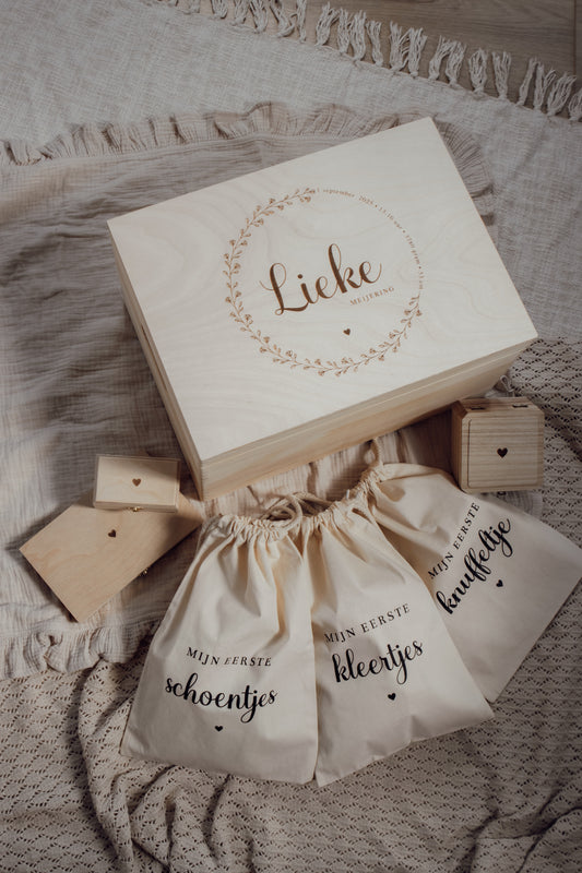 Bewaarset eerste spullen baby