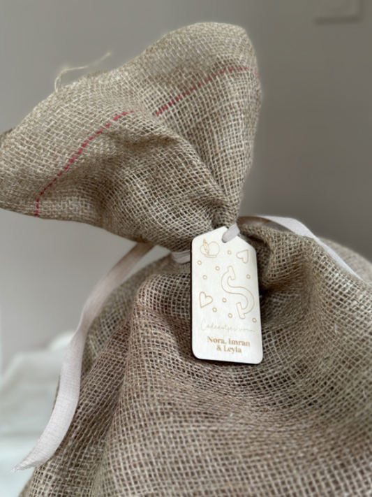 Houten Cadeaulabels Pakjesavond Gegraveerd met Naam