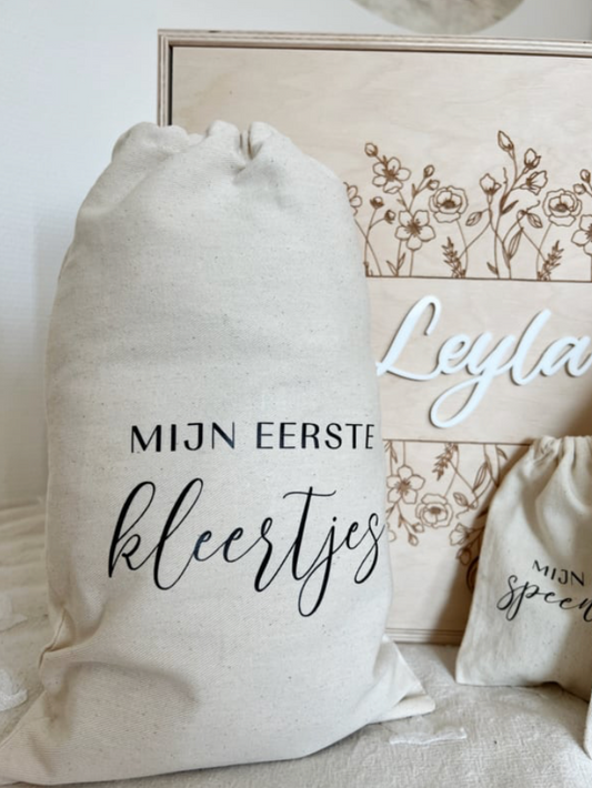 Mijn eerste kleertjes bewaarzak