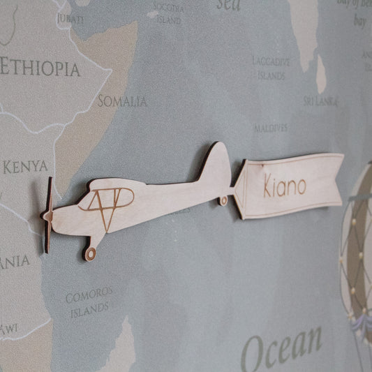Houten Vliegtuigje met Naam