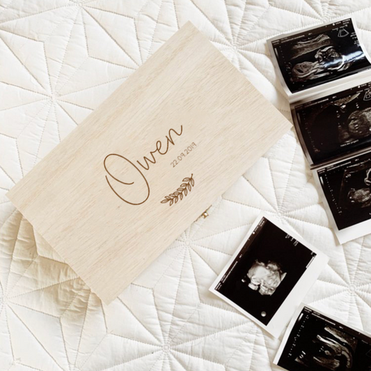 Gepersonaliseerd Houten Kistje Echo fotos