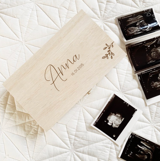 houten kistje gepersonaliseerd met naam 