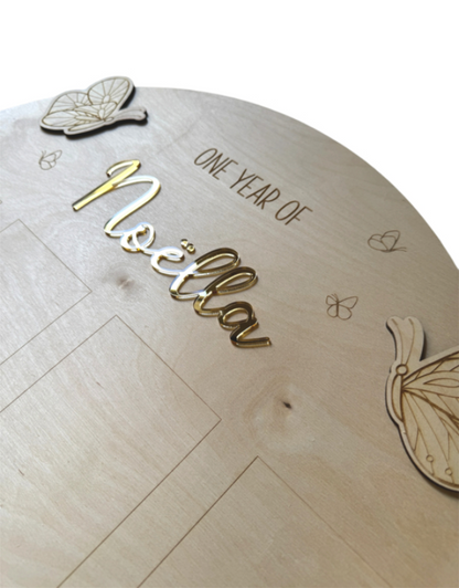 Eerste Jaar Fotobord Vlinders