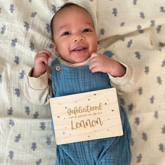 Felicitatiekaartje Gegraveerd naar wens