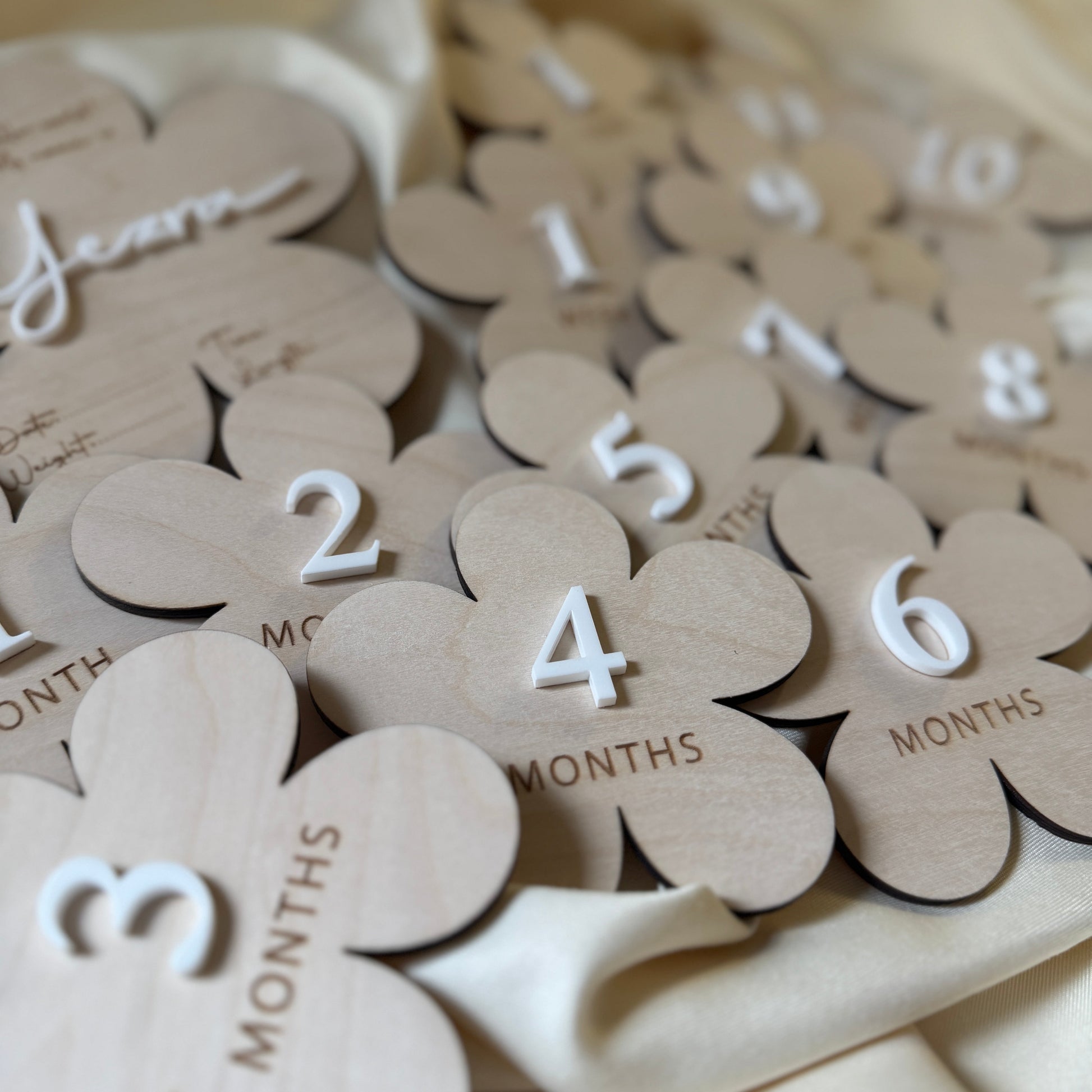 Flower Milestone Cards