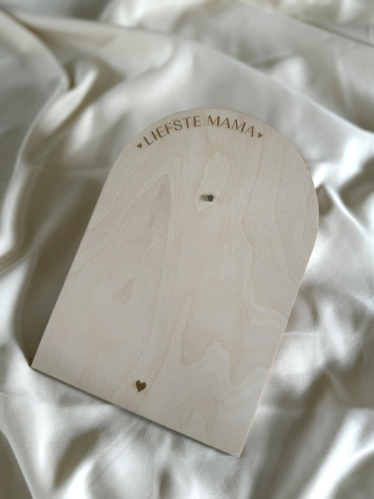 Houten Fotobord Moederdag – Gepersonaliseerd Cadeau voor Mama of Oma