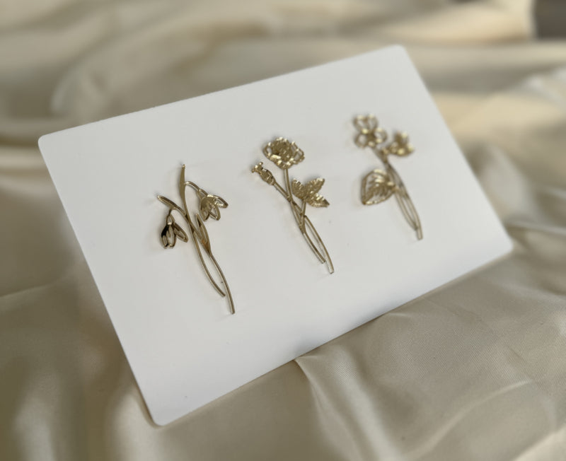 Bordje met Geboortebloemen – Gepersonaliseerd Moederdag Cadeau
