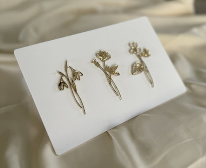 Bordje met Geboortebloemen – Gepersonaliseerd Moederdag Cadeau
