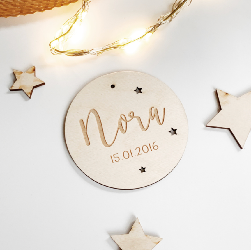 Gegraveerde kerstbal met Naam