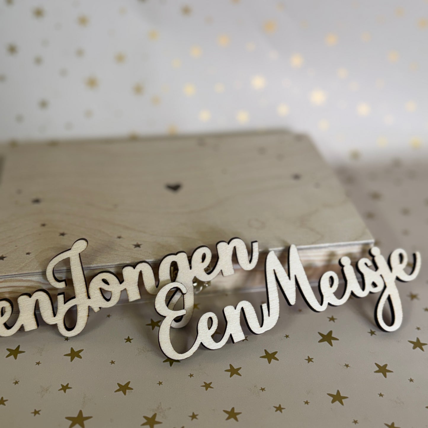 Gender Reveal Houten Kistje Hout Jongen of meisje 2