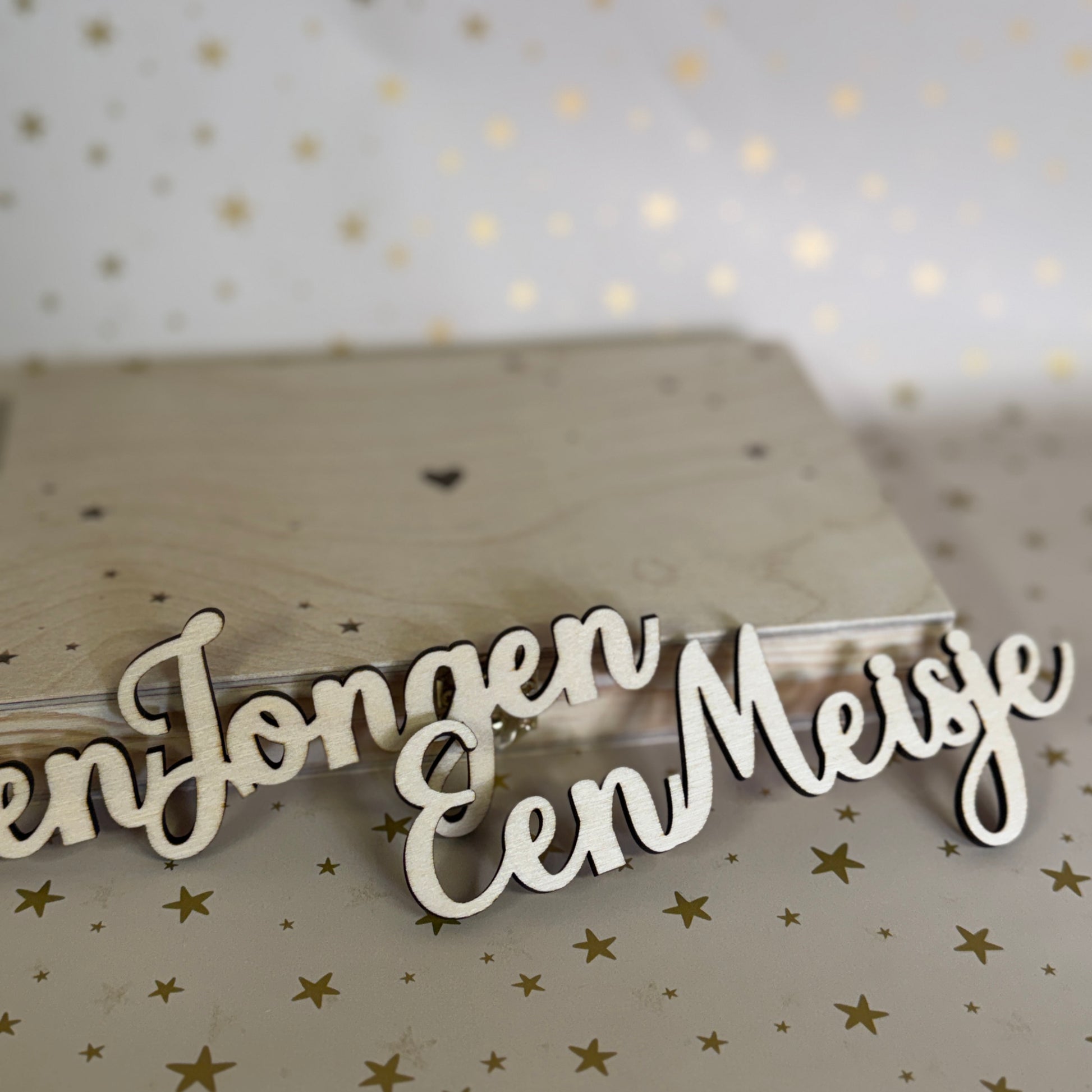 Gender Reveal Houten Kistje Hout Jongen of meisje 2