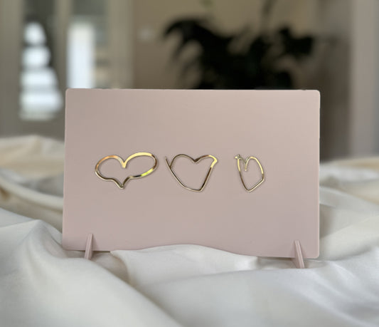 Gepersonaliseerd Bordje met Getekende Hartjes – Moederdag Cadeau