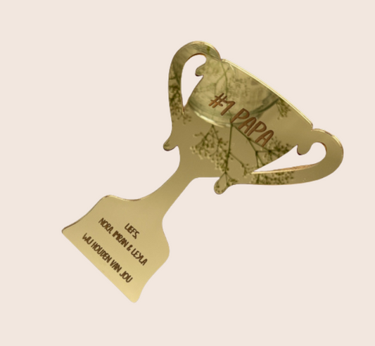 Gouden Beker / Trofee #1 Papa of Opa – Vaderdagcadeau