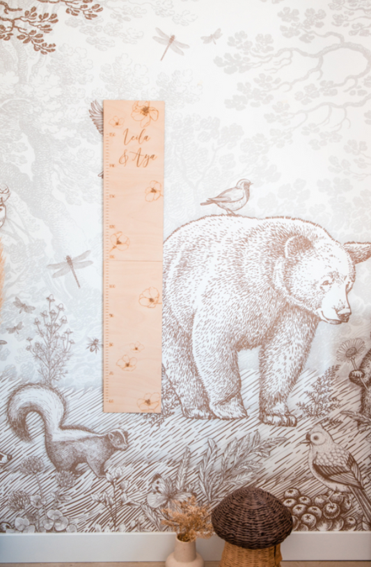 Houten Groeimeter | Bloemen