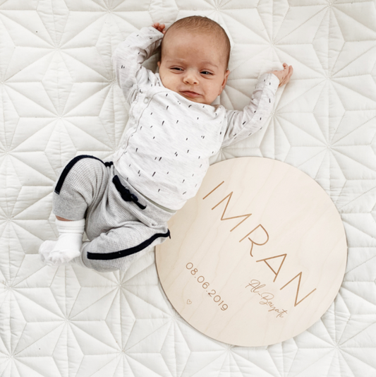 Groot Houten Geboortebord