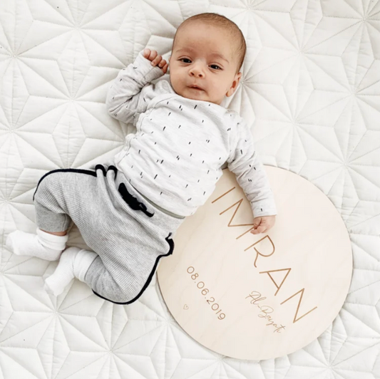 Groot Houten Geboortebord