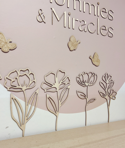 Houten Bloemen en Vlinders – Kies voor de Set of Losse Items