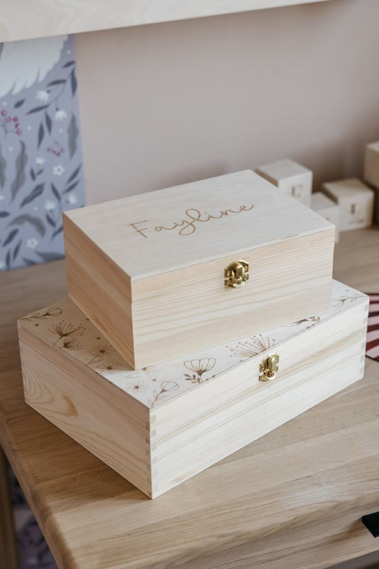 Houten kistjes Gegraveerd Opbergen