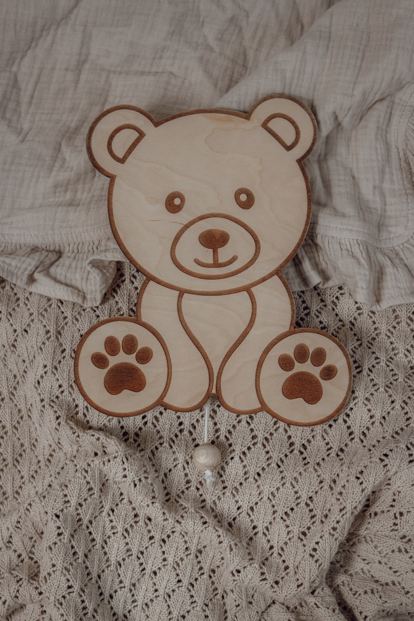 Houten muziekdoosje babykamer