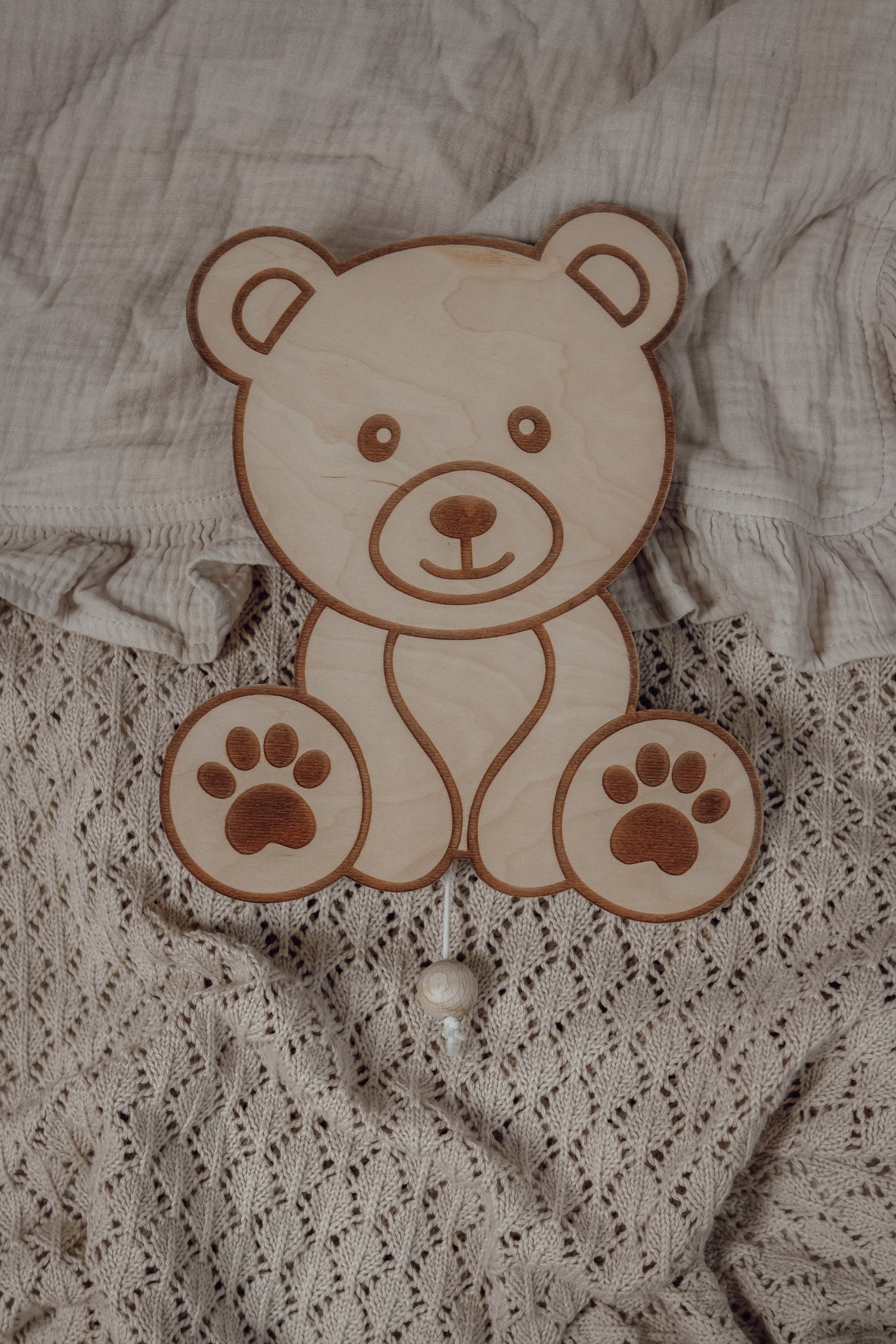 Houten muziekdoosje babykamer