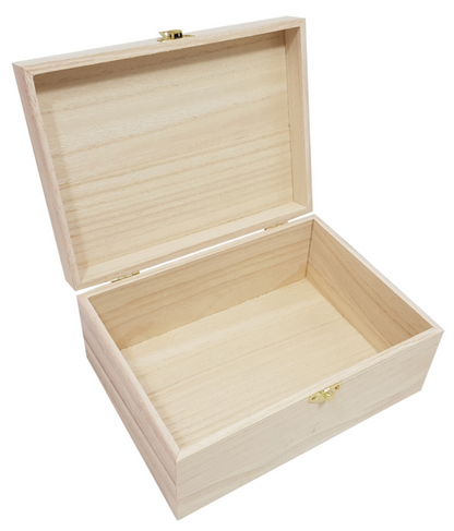 Houten Kistje met Naam a5 Te personaliseren